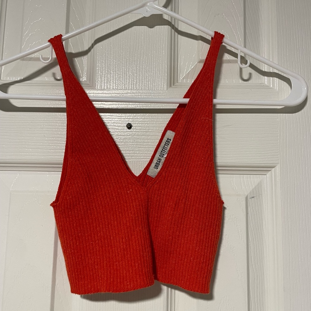 Urban outfitters orange crop top